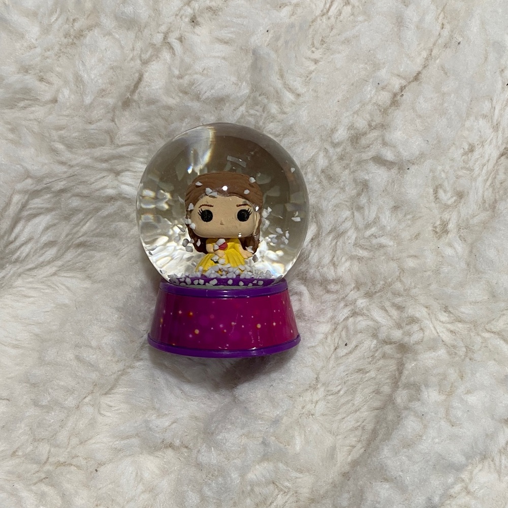 Disney Purple and Yellow Snow Globe with Character